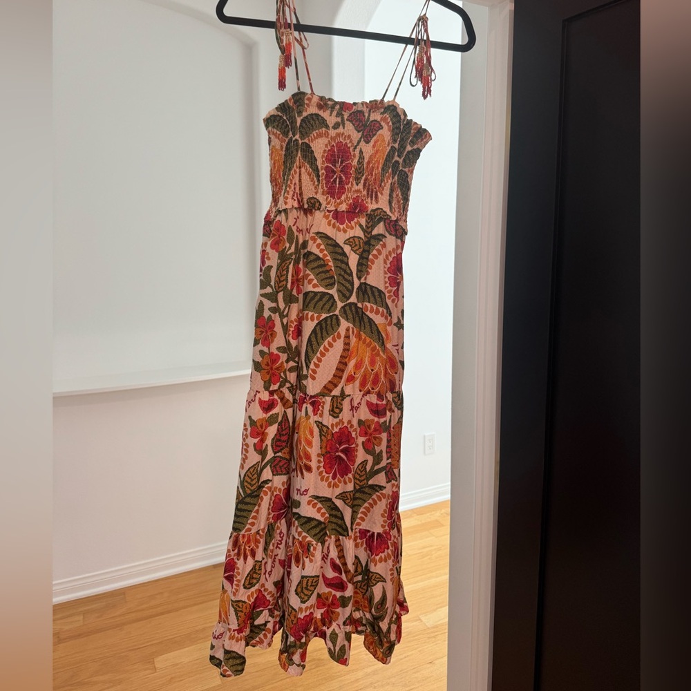 FARM Rio Vibrant Leaf Maxi Dress